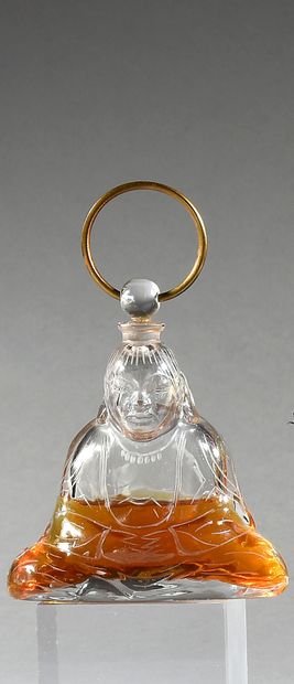 Houbigant - «Subtilité» - (1919) Flacon en cristal incolore pressé moulé de Baccarat...