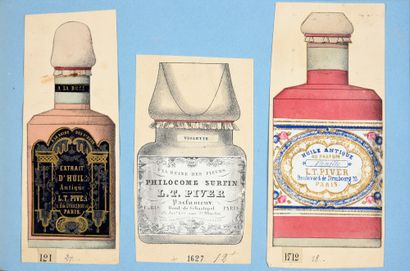 L.T.Piver - (vers 1860) 
Album relié de 27 planches illustrées polychromes avec vignettes...