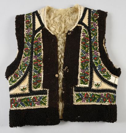 . Embroidered ceremonial waistcoat, Central...