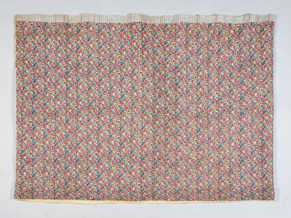 null . Petticoat quilted and quilted in Indian, Provence, mid-nineteenth century,...
