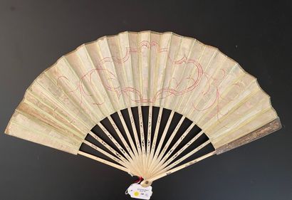 null Two fans, circa 1780

One, the silk leaf painted with a couple in a central...
