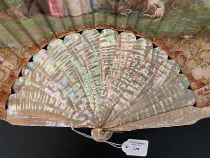 null The Country Lunch, ca. 1880

Folded fan, the double sheet in painted skin after...