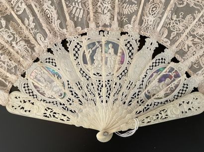 null Knotted bouquets, 18th-19th century

Folded fan, the leaf in bobbin lace decorated...