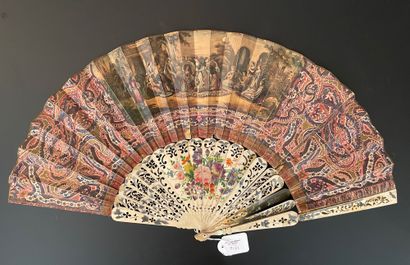null Two fans, circa 1850

One, the double sheet in lithographed paper and enhanced...