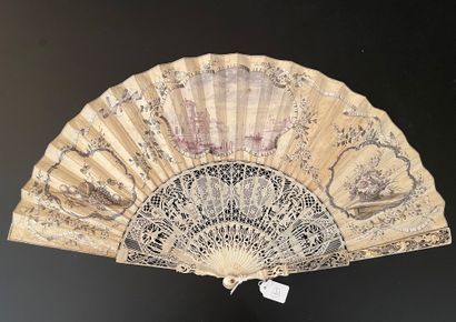 null The Butterfly, ca. 1740-1750

Folded fan, the leaf in skin, mounted in English...