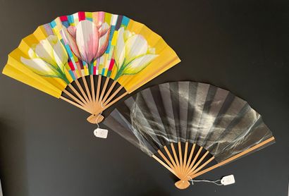 Two fans, Japan, 20th century

The leaves...
