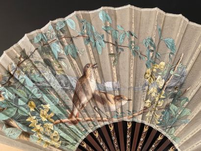 null Two fans, circa 1890

The hen and the chicks

Folded fan, the double sheet of...