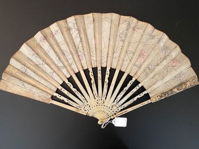 null L'échange amoureux, ca. 1770-1780

Folded fan, the silk leaf painted with flowers...