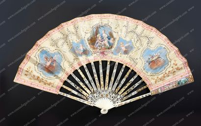 RENAUD AND ARMIDE, CIRCA 1780.

Folded fan,...