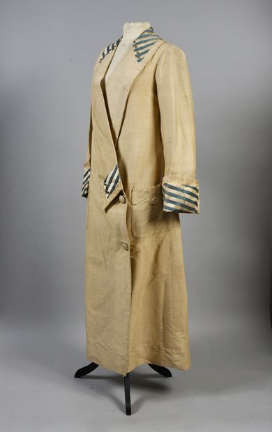 null . Early 20th century dust jacket, signed Choquet-Scotland, Paris, elegant ivory...