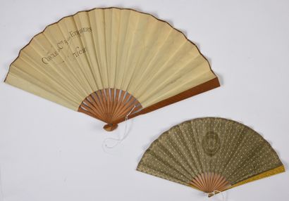 null Three advertising fans

Printed paper leaves. The wooden frames.

One for the...