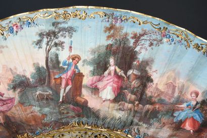 null The Shepherdess and the Bird, ca. 1760-1770

Folded fan, the double sheet of...