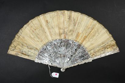 null The Triumph of Amphitrite, ca. 1730

Folded fan, the leaf in cabretille decorated...