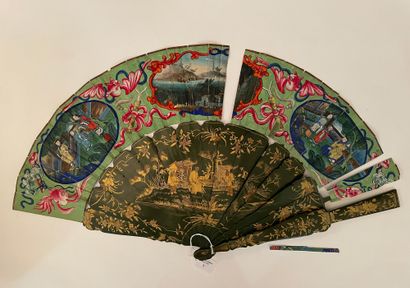 null Journey to China, China, 19th century

Folded fan, the double sheet of paper...