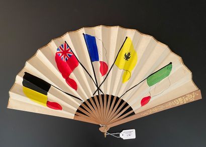 null Remembrance of the victors, ca. 1918

Folded fan, the double sheet of painted...