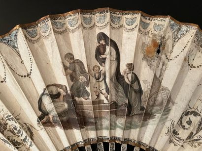 null The Death of an Ancient Warrior, ca. 1800

Folded fan, the leaf in skin, mounted...