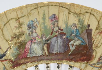 null The Young Boy, ca. 1780

Folded fan, the cream silk leaf painted with a child...