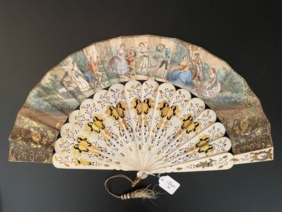 Mirrors, ca. 1850

Folded fan, the double...