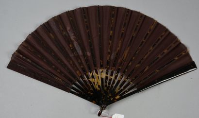 null The Butterflies, ca. 1890

Folded fan, the silk leaf dyed brown and painted...