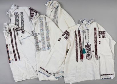 null . Set of five embroidered bodices, Balkans, first half of the 20th century,...