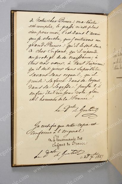 null BIBLIOTHÈQUE DE LA DUCHESSE DE BERRY POUR SON CHÂTEAU DE ROSNY
Belle reliure...