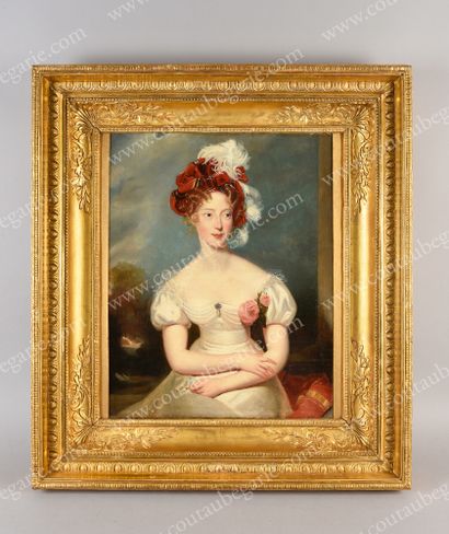 Atelier de Sir Thomas LAWRENCE (1769-1830) 
Portrait de la Duchesse de Berry, née...