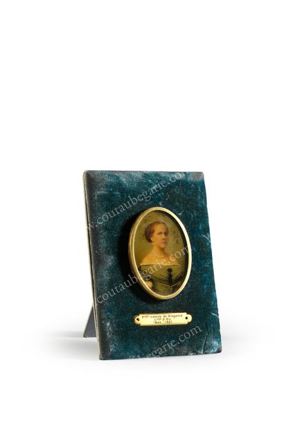 null ISABELLE, Princess of Braganza, Countess of Eu (1846-1921). 
 Miniature portrait,...