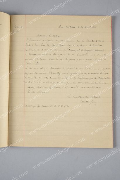 null VISIT OF KING LOUIS-PHILIPPE TO EU.
Copy of letters addressed to King Louis-Philippe...