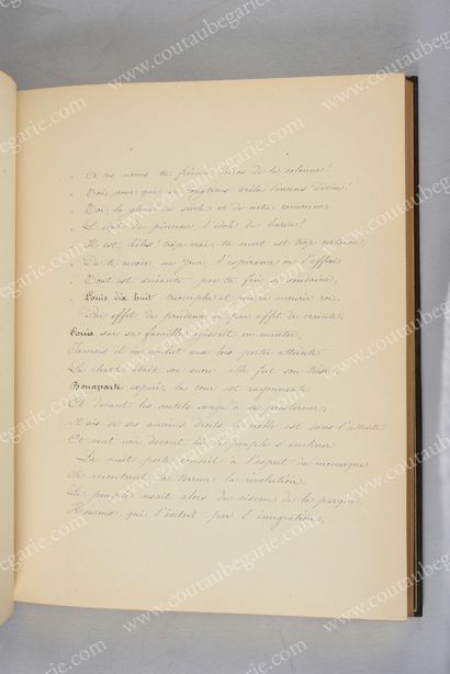 [BIBLIOTHÈQUE DU ROI LOUIS-PHILIPPE] 
Handwritten text signed A. Bachelot, dated...