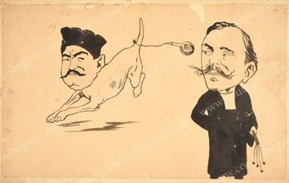 MANTU Nicolae (1871-1957) 
Caricature of the Prime Minister
Take Ionescu (1858-1922)...