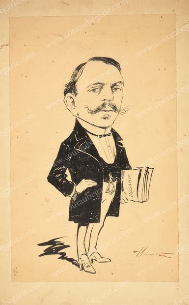 MANTU Nicolae (1871-1957) 
Caricature of Prime Minister Take Ionescu (1858-1922)....