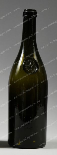null * WINE BOTTLE FROM THE CELLARS
OF THE CASTLE OF RANDAN. 
 In blown glass, marked...