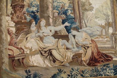 AUDENARDE, FLANDRES 
The death of Cleopatra
Wool and silk.
300 x 310 cm
Second half...