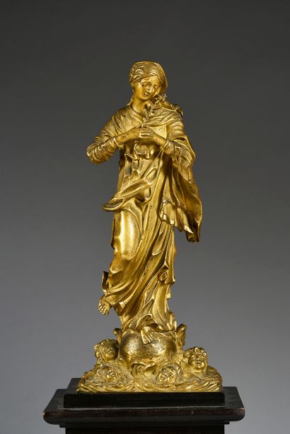 Jean-Séraphin-Désiré BESSON (1795 -1864) 
L'Assomption de la Vierge.
Bronze très...