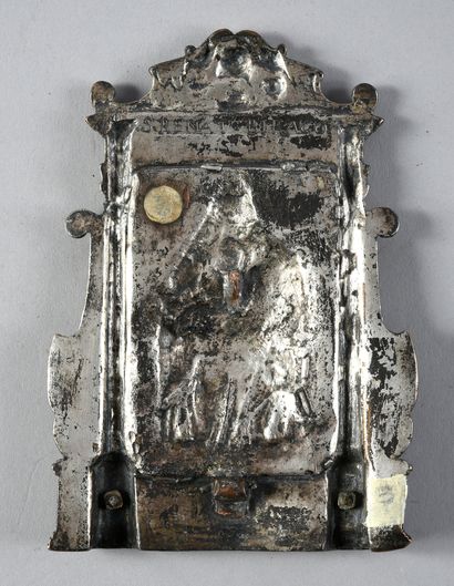 Italie du Nord, Venise, XVIe siècle 
Kiss of peace
In silver plated bronze representing...
