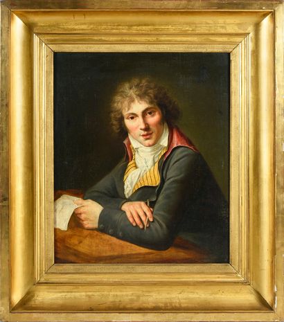 Ecole FRANCAISE vers 1790, entourage de Pierre Paul PRUD'HON Portrait of Citizen...
