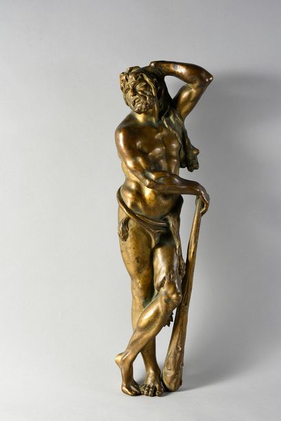 Hercules Sculpture in chased bronze, formerly...