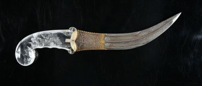 Indian dagger crystal pommel 19th Jambiya...