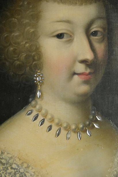 Jean DUCAYER (actif en France vers 1635) 
Portrait of Charlotte Marguerite Gabrielle...