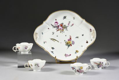  Composite part of a Meissen porcelain coffee service of the 18th century Marks in...