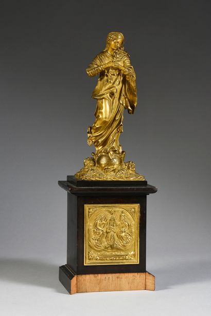 Jean-Séraphin-Désiré BESSON (1795 -1864) 
L'Assomption de la Vierge.
Bronze très...