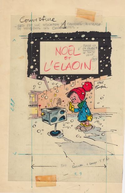 FRANQUIN, André (1924-1997) Noël et l’Elaoin.

Encre de Chine pour le bandeau-titre...