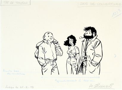 SIKORSKI, Alain (1959) Tif and Tondu

India ink for the illustration of the back...
