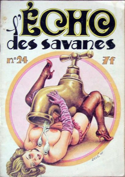 SOLÉ, Jean (1948) Couverture de L’Écho des Savanes (Éditions du Fromage) n° 24 (octobre...