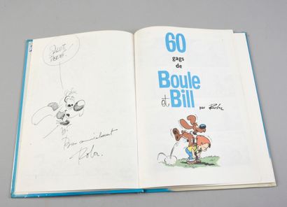 ROBA BOULE ET BILL N°2. Edition Dupuis 1983, agrémentée d'un dessin dédicace au feutre...