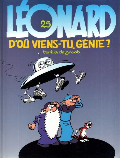 TURK, Philippe Liégeois dit (1947) Léonard. Tome 25. D'où viens-tu génie ? 

Encre...