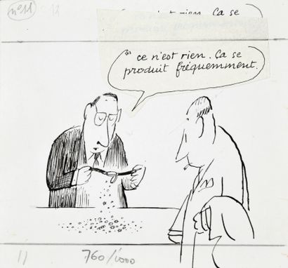 SEMPÉ, Jean Jacques (1932) Dessin original - Publicité montres LIP - (années 1960)

Ce...