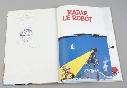 FRANQUIN SPIROU ET FANTASIO. Radar le Robot. Edition originale Dupuis agrémentée...