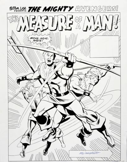 MC LAUGHLIN, Frank (1935) Cover re-creation, The mighty Avengers #109, the measure...