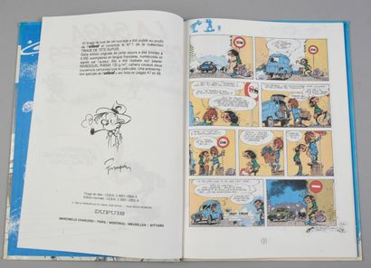 FRANQUIN GASTON 14. THE SAGA OF THE BLUNDERS. First edition Dupuis 1982 with a felt-tip...